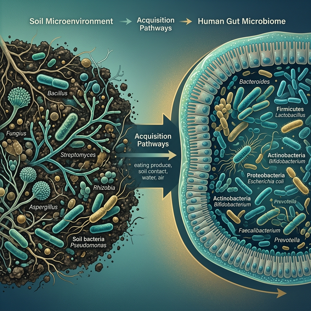 Microbioma del Suelo y del Colon: Relación Evolutiva y Funcional de Dos Superorganismos